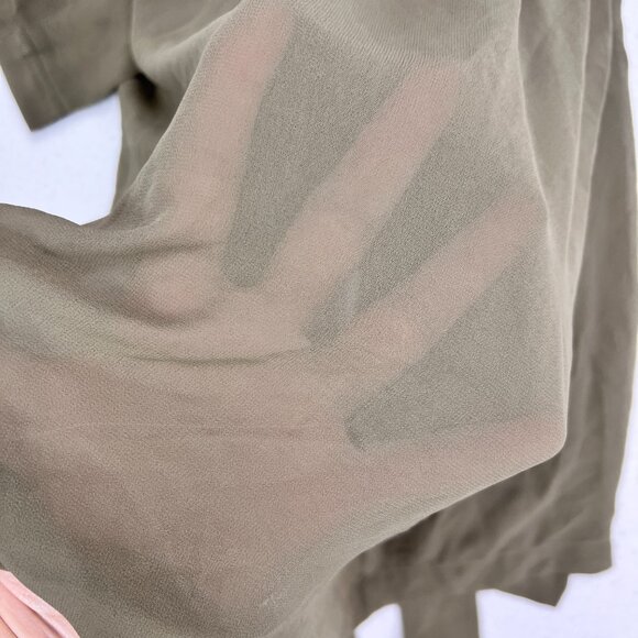Victoria's Secret Olive Green Sheer Womens Robe Size OS - Picture 5 of 6